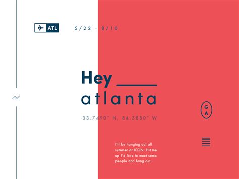 Im In Atlanta By Todd Durkee On Dribbble