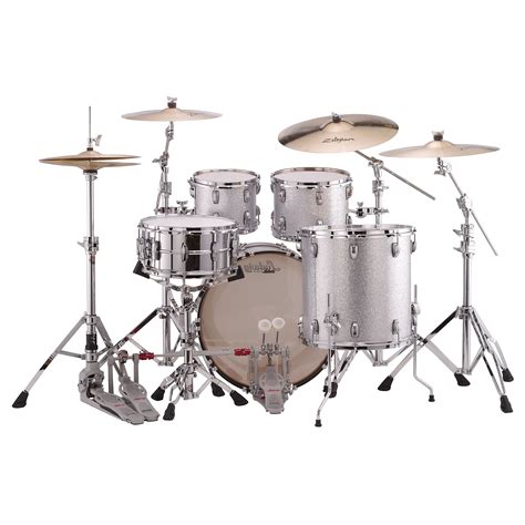Ludwig Classic Maple Mod22 Silver Sparkle Drum Kit