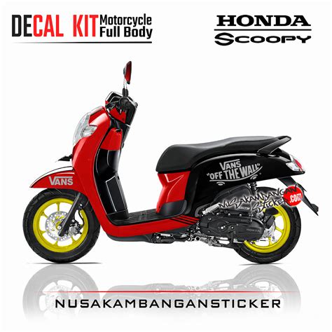 Decal Stiker Honda Scoopy New Vans Sticker Full Body Nusakambangan