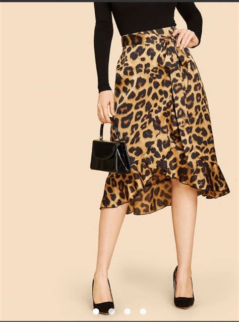 Leopard Skirt On Mercari Leopard Skirt Printed Skirts Womens Skirt