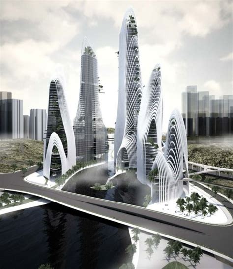 Future City Future Architecture Futuristic Building Skyscraper