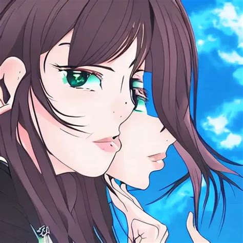 Hi Resolution Anime Lesbian Kissing Openart