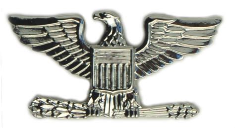 Colonel Rank Pair Army Air Force Metal Officer Rank