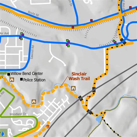 Flagstaff Urban Trails And Bikeways Map Map By City Of Flagstaff