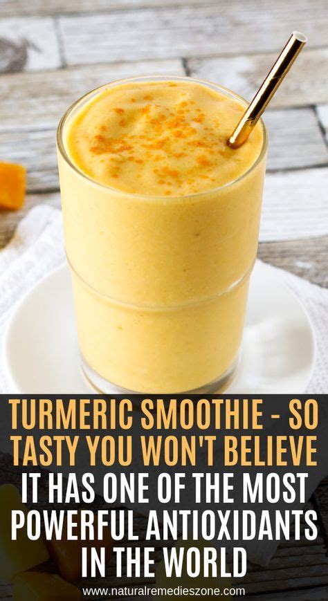 Turmeric Smoothie So Tasty You Wont Believe It Has One Of The Most