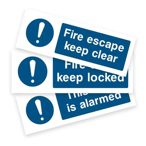 Fire Prevention Safety Stickers Signs And Stickers
