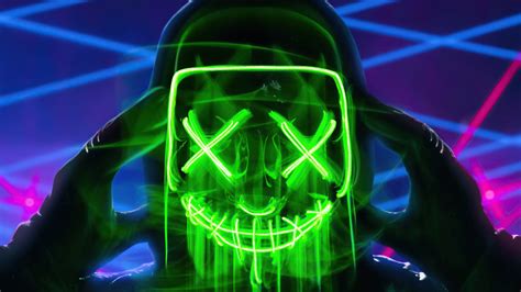 Give your home a bold look this year! Anonymous Guy Neon Green Mask
