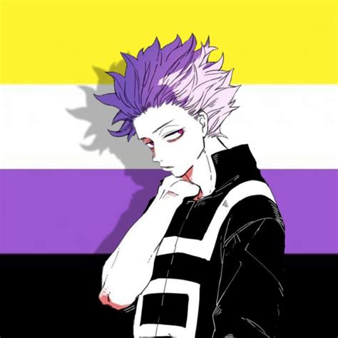 Shinsou Non Binary Pride Profile Picture Lgbt Art Emo Pfp Anime Icons