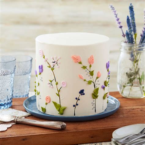 breath of spring floral cake wilton