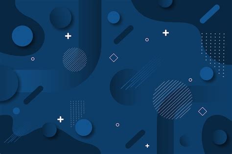 Free Vector Abstract Classic Blue Background Design