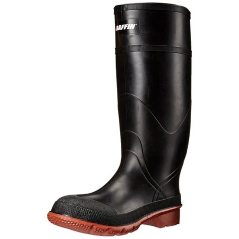 Men S Tractor Industrial Rubber Boot Black Red Cj113ci5hb1