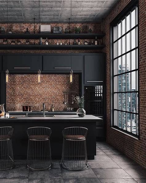 Interior Design And Decor On Instagram “industrial Kitchen By Caroline