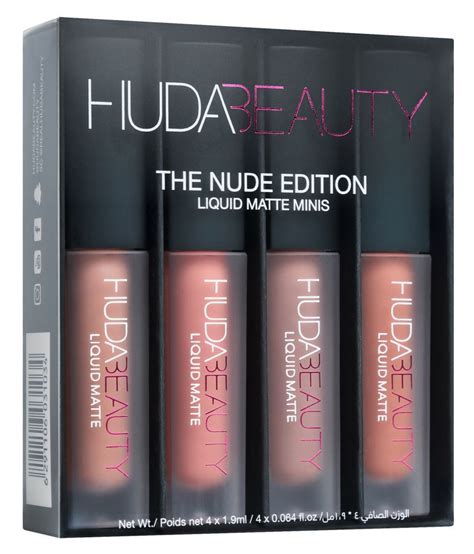 Buy Huda Beauty Matte Minis Nude Edition Liquid Lipstick Set Of 4 Online ₹270 From Shopclues