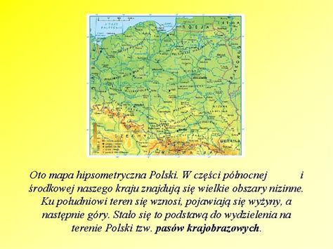 Krajobrazy Polski Oto Mapa Hipsometryczna Polski W Czci