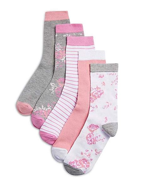 Naturally Close 5 Pack Floral Ankle Socks Socks Ankle Socks Socks Women