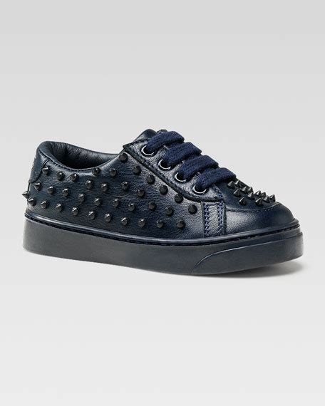 Gucci Brooklyn Studded Lace Up Sneaker