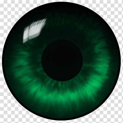 Realistic Eye Textures Green Contact Lens Transparent Background PNG