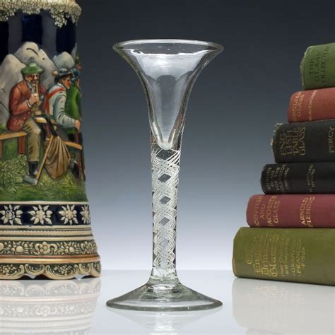antique 18th century georgian air twist wine glass c1750 wine glasses exhibit antiques
