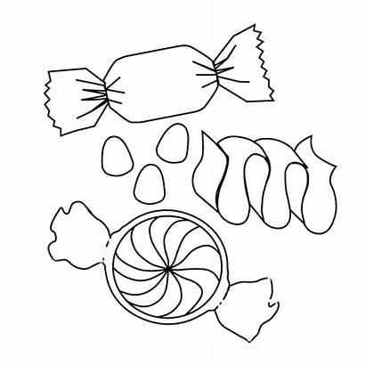 Candy Coloring Pages Candies Printable Christmas Peppermint