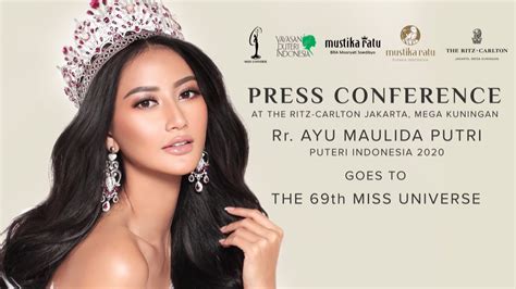 Press Conference Rr Ayu Maulida Putri Puteri Indonesia 2020 Goes To