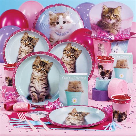 rachaelhale glamour cats party packs cat themed birthday party kitten birthday cat birthday