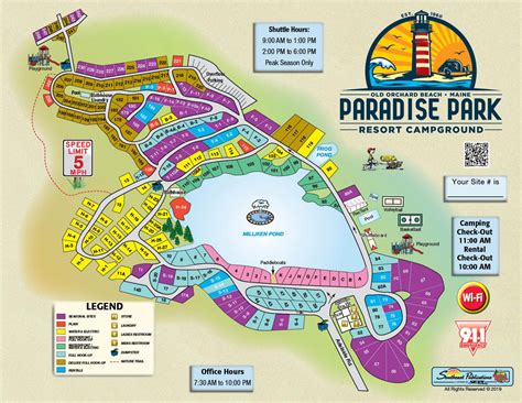 Site Map – Paradise Park Resort