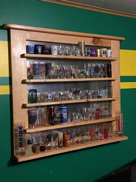 Shot Glass Display Bar Shelves Shelf Pallet Projects Home Projects