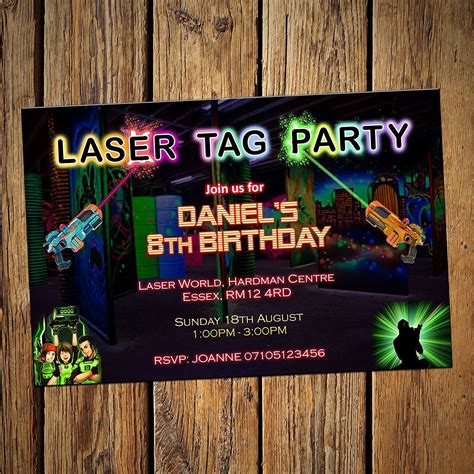 Geburtstagseinladungen kostenlose vorlagen und einladungstexte. Einladung Lasertag Vorlage Kostenlos | Laser tag ...