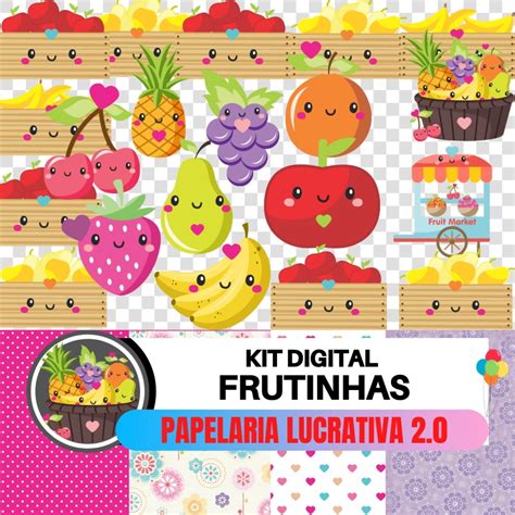 Kit Digital Frutinhas De 28 Imagens Em Alta Qualidade Elo7