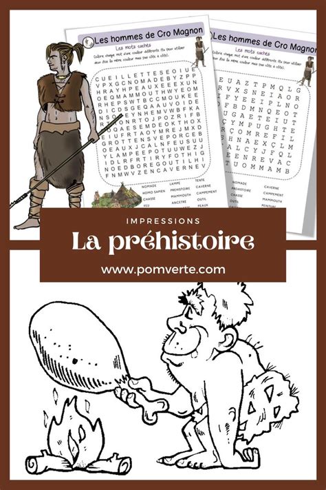 The Spanish Version Of La Prehistorie Is Shown In This Coloring Book