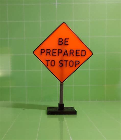 Toy Be Prepared To Stop Sign Etsy