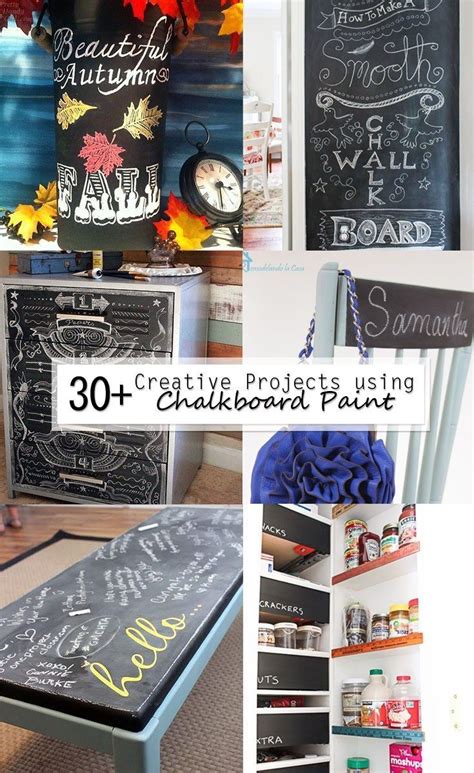 30 Creative Projects Using Chalkboard Paint Diy Chalkboard Paint