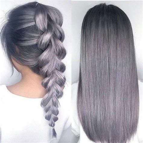 How To Steel Violet Hair Styles Grey Hair