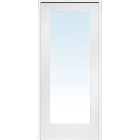 Mmi Door 30 In X 80 In Left Hand Primed Composite Glass Full Lite
