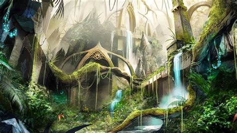 Jungle Ruins Fantasy Wallpaper 38280637 Fanpop