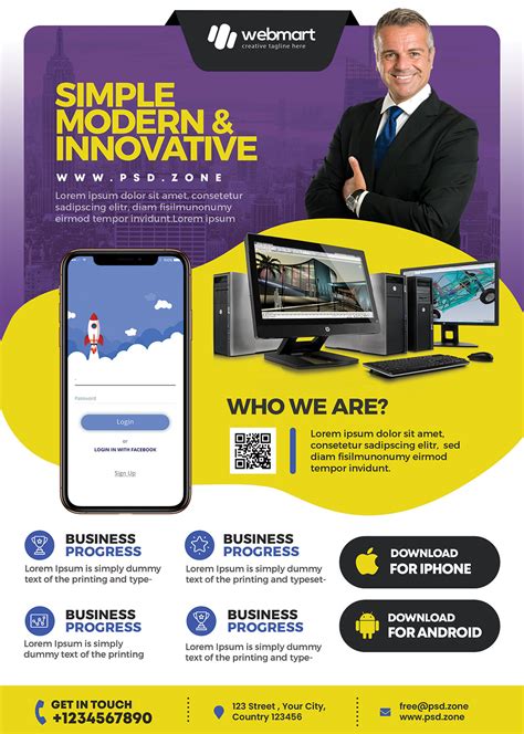 Multipurpose Business Promotion Flyer PSD | PSDFreebies.com