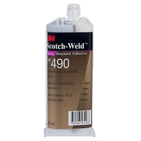 3m Scotch Weld Epx High Performance Epoxy Adhesive Dp490 Black 50ml