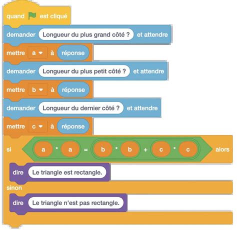 Entraînement Montrer quun triangle est rectangle ou non