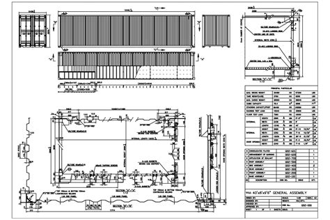 Iso Shipping Container Cad Drawing