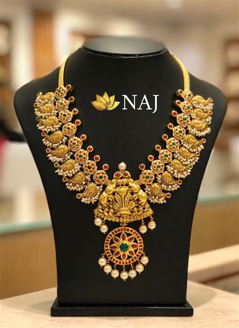 21 most beautiful traditional gold necklace and haram designs south india jewels