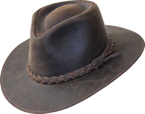 Bands Premium Leather Fedora Wide Brim Hat 100 Leather Water