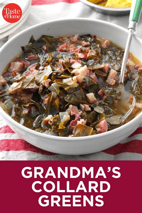 Soul food collard greens recipe. Grandma's Collard Greens | Recipe | Collard greens ...
