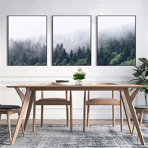 ✓ 365 days whether you are looking to decorate your home with contemporary decoration or classic. Nordic Decor Modern Forest Landscape Canvas Art Prints ...