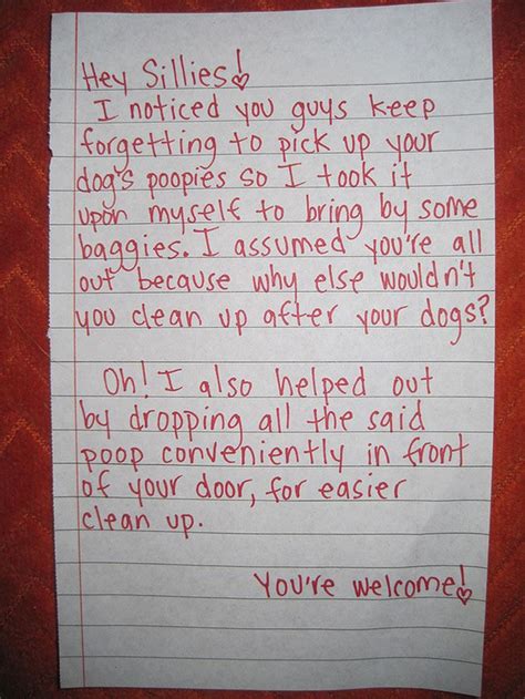These 22 Hilarious Letters Written To Annoying Neighbors Will Make You Lol Funny Note