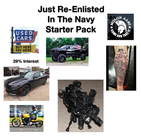 Just Re Enlisted In The Navy Starterpack Rstarterpacks