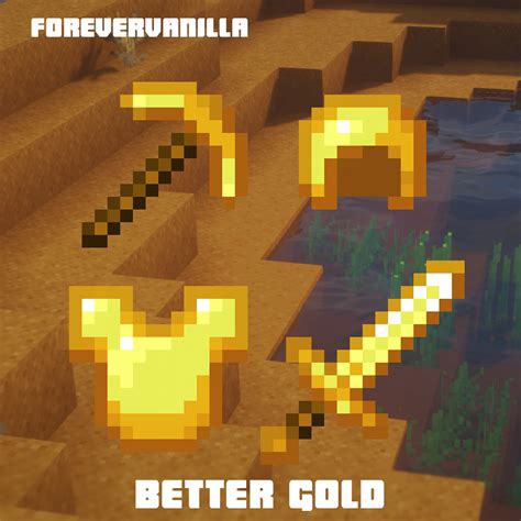 Better Gold Forevervanilla Minecraft Texture Pack