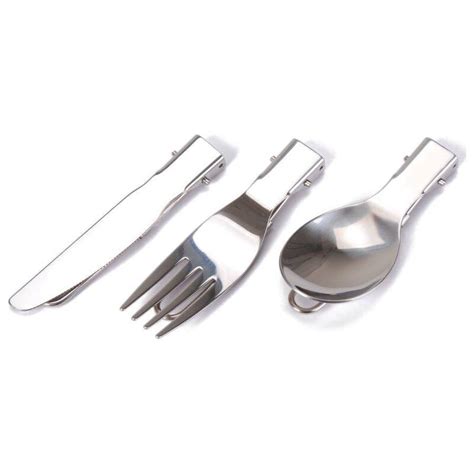 Single Dome Tin And 3 Piece Folding Cutlery Set