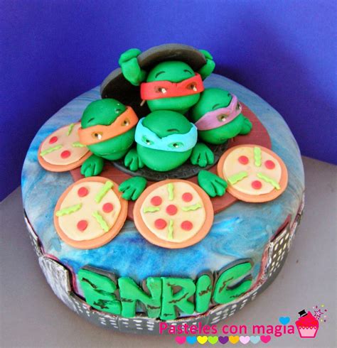 Pasteles Con Magia Tarta De Las Tortugas Ninjas Tartas Fiesta De