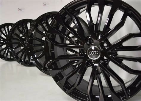 Audi S A Factory Oem Original Wheels Rims G Black Factory Wheel Republic