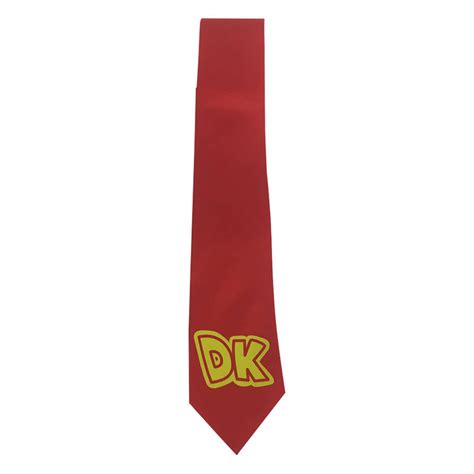 Dk Necktie Donkey Kong Cravatta Costume Cosplay Logo Neck Tie Etsy